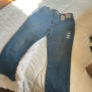 Levi's Wedgie Straight Blue Jeans